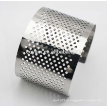 Brazalete de moda de acero inoxidable de señora brazalete pesado brazaletes